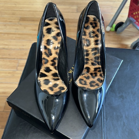 Azalea Wang Black Patent Point Toes | Size 10 - Picture 6 of 9